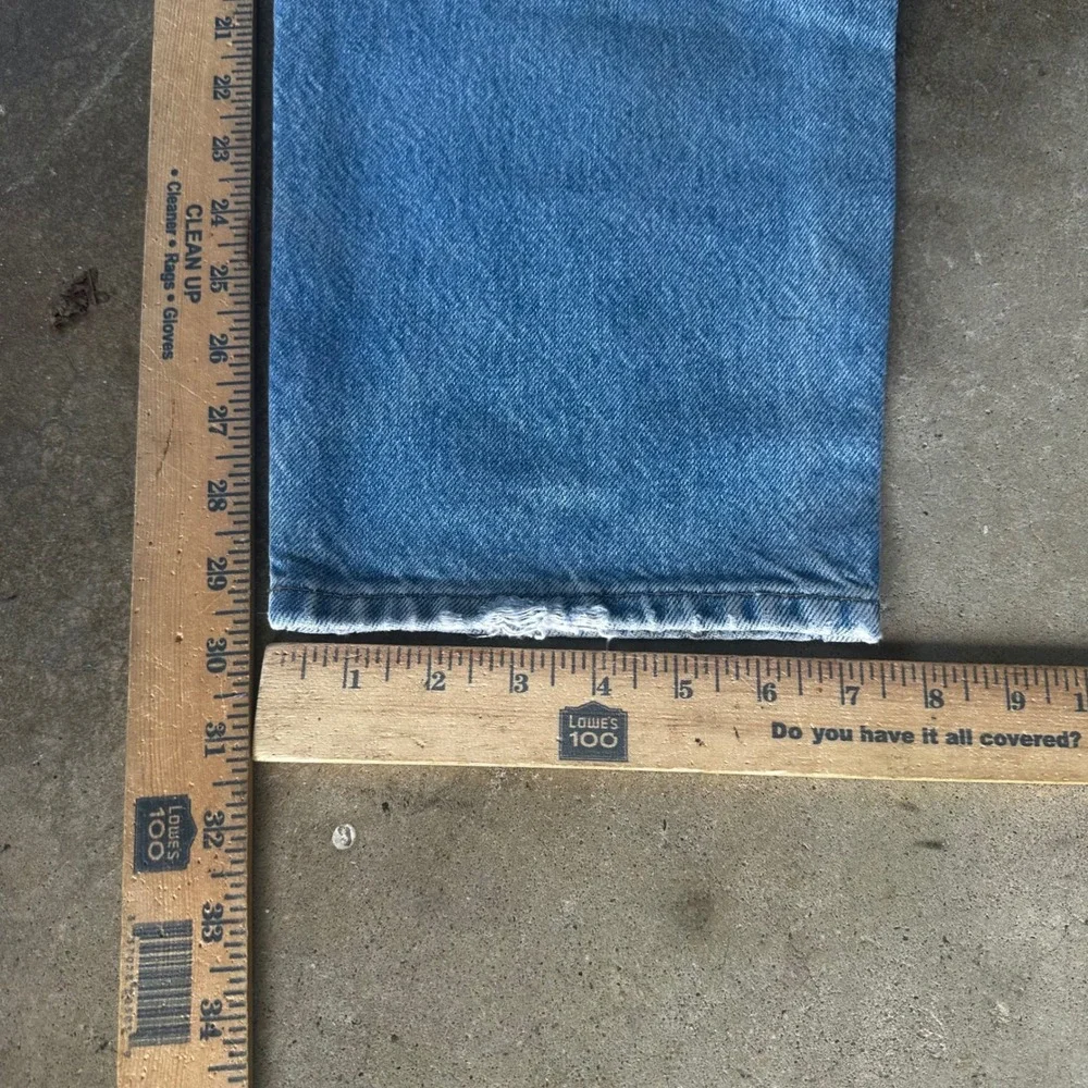 Carhartt B17 Relaxed Fit Jeans Mens 36x30 Blue Fair Distressed Workwear Denim